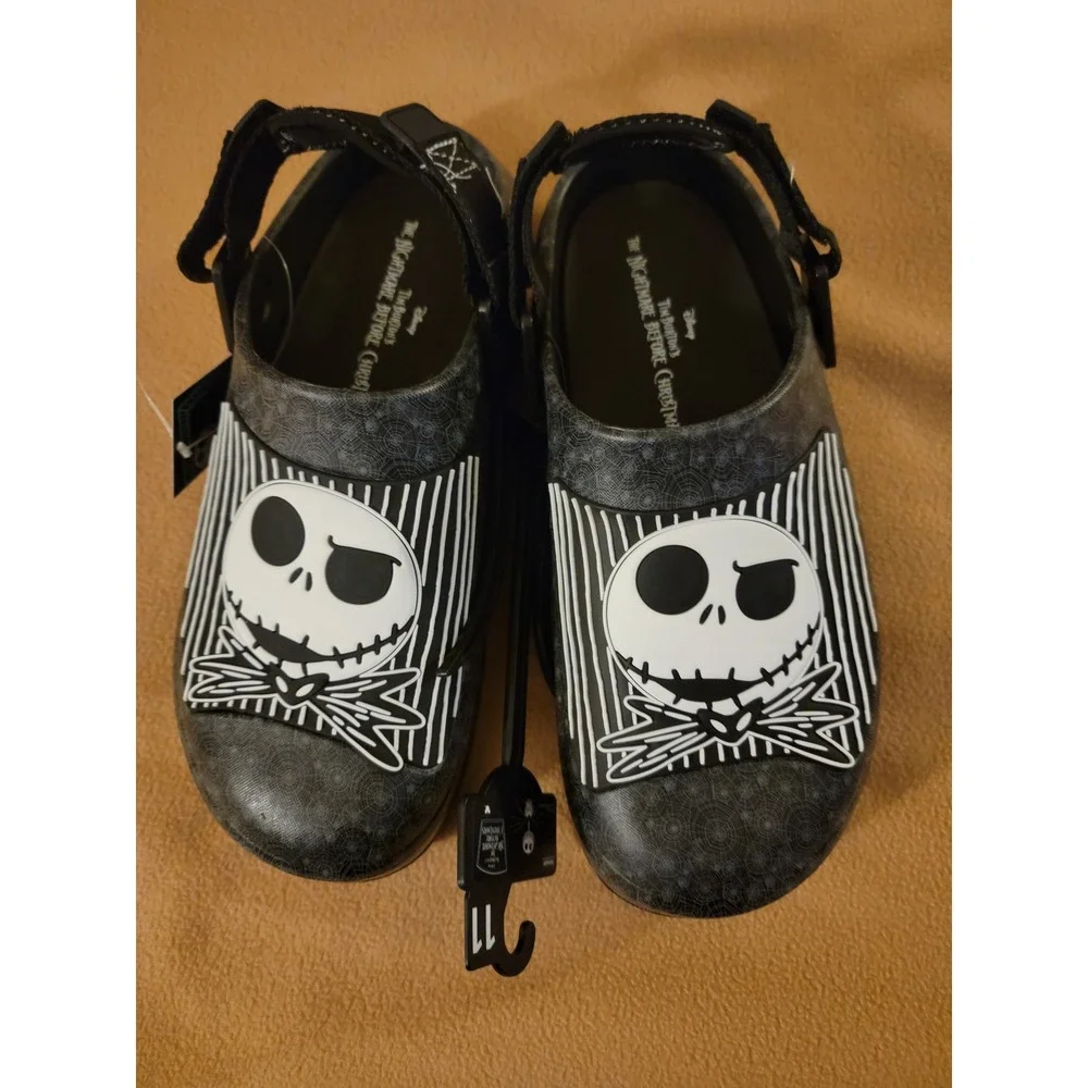 Tim Burton's Nightmare Black‎ Clogs Pumpkin King Size 11